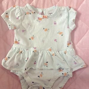Carters blue baby girl top